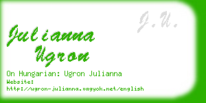 julianna ugron business card